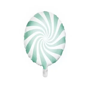 Balão Foil Espiral Menta