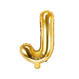 Balão Letra J Dourado 35CM
