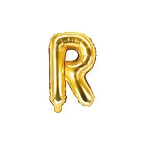 Balão Letra R Dourado 35CM