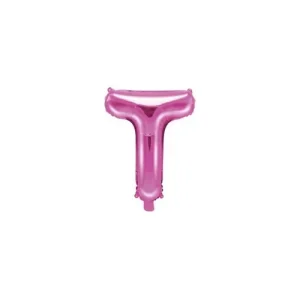 Balão Letra T Rosa 35CM