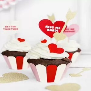 Cupcake Wrappers Sweet Love 6 Unidades