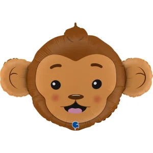 Balão Foil 36″/91cm Cabeça Macaco