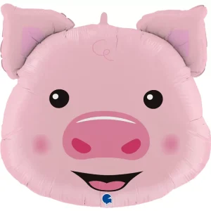 Balão Foil 30″/76cm Cabeça Porco