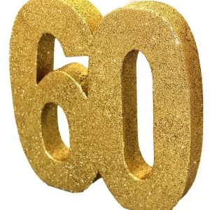 Centro de Mesa 60 Dourado c/Glitter
