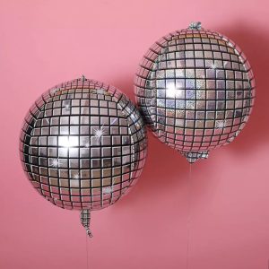 Balão Bola de Espelhos Disco Metalizado –  62cm