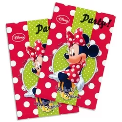 Convites Minnie Vermelha 6 Unidades