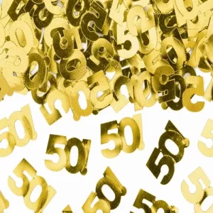 Confettis Dourados 50 anos