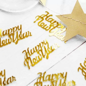 Confettis Happy New Year Dourado 3g