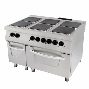 Premium Fogão – 6 Queimadores – Unidade Tripla – 90 cm de Profundidade – incl. Forno – Elétrico