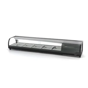 Expositor de Sushi e Tapas -132 l – incl. 5 x GN 1/2 – Modelo de Mesa