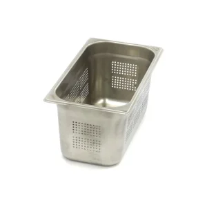 Recipiente Gastronorm – GN 1/3 – 15 cm de Profundidade – Aço Inoxidável – Perfurado