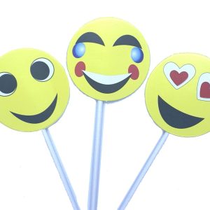 Topo de bolo Cupcake Emojis