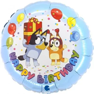 Balão Bluey Happy Birthday