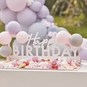 Suporte Para Doces Happy Birthday Branco